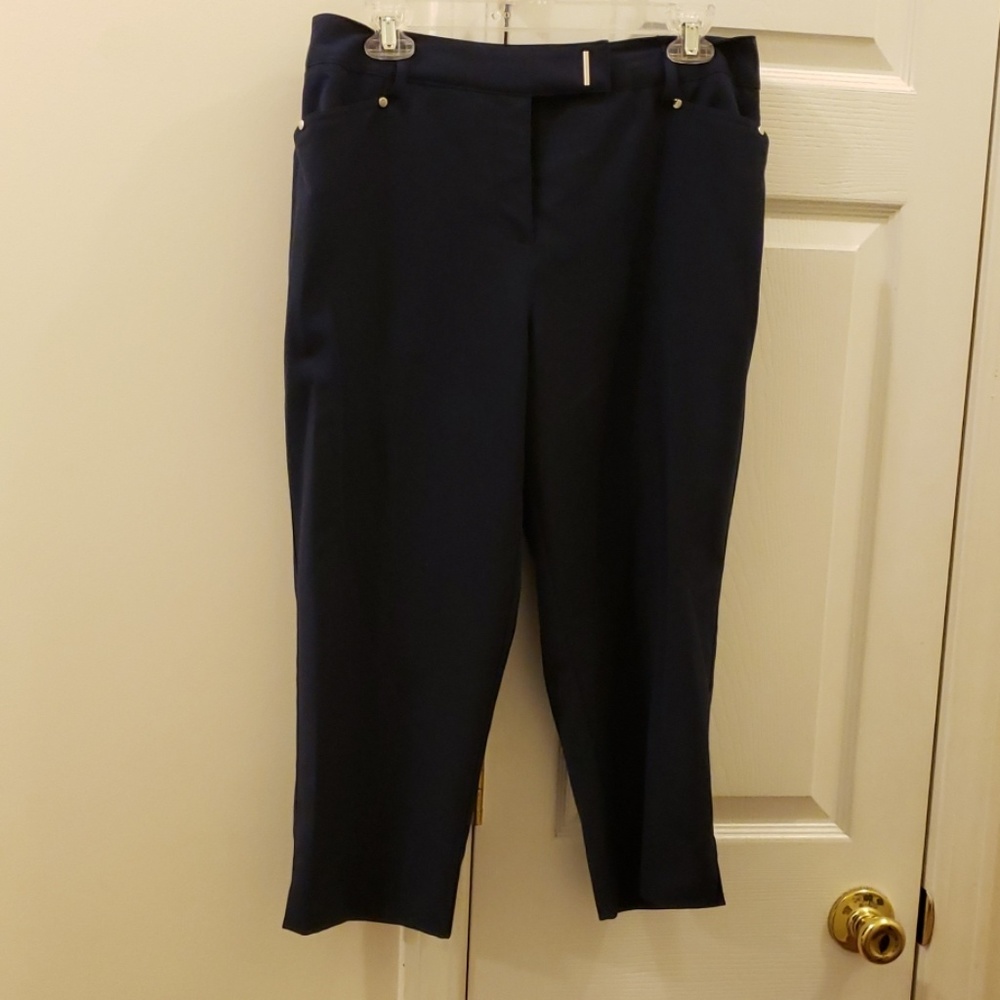 Navy goucho style pants